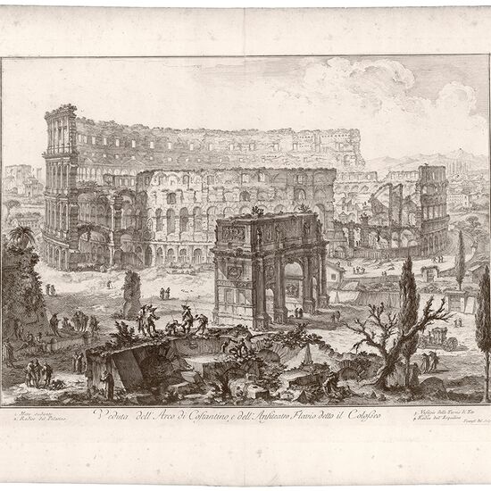 Gravure à l’eau-forte du 18e siècle de Piranèse